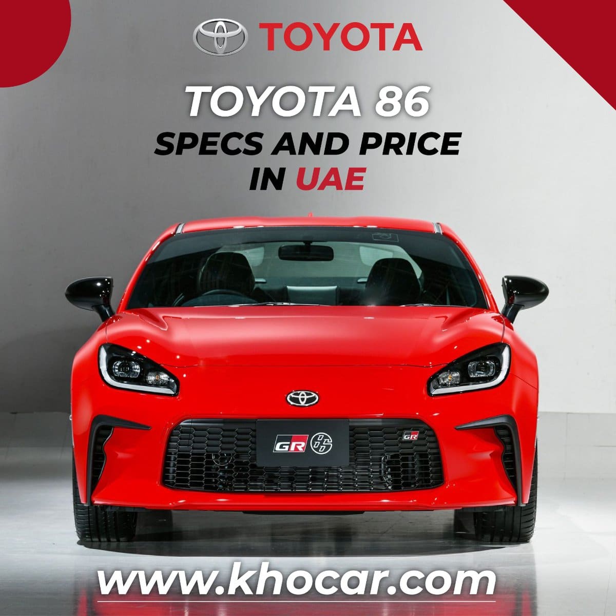 Toyota 86 Price and Specs in UAE